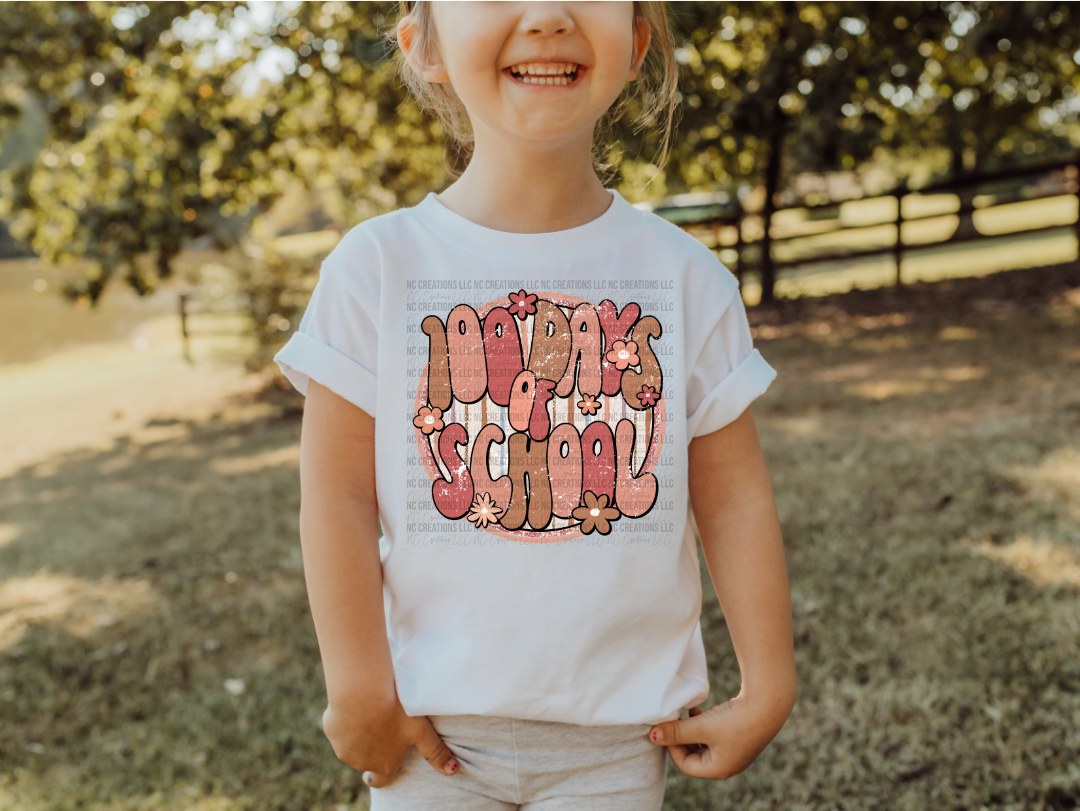 100 Days of School (lighting bolts) Tee