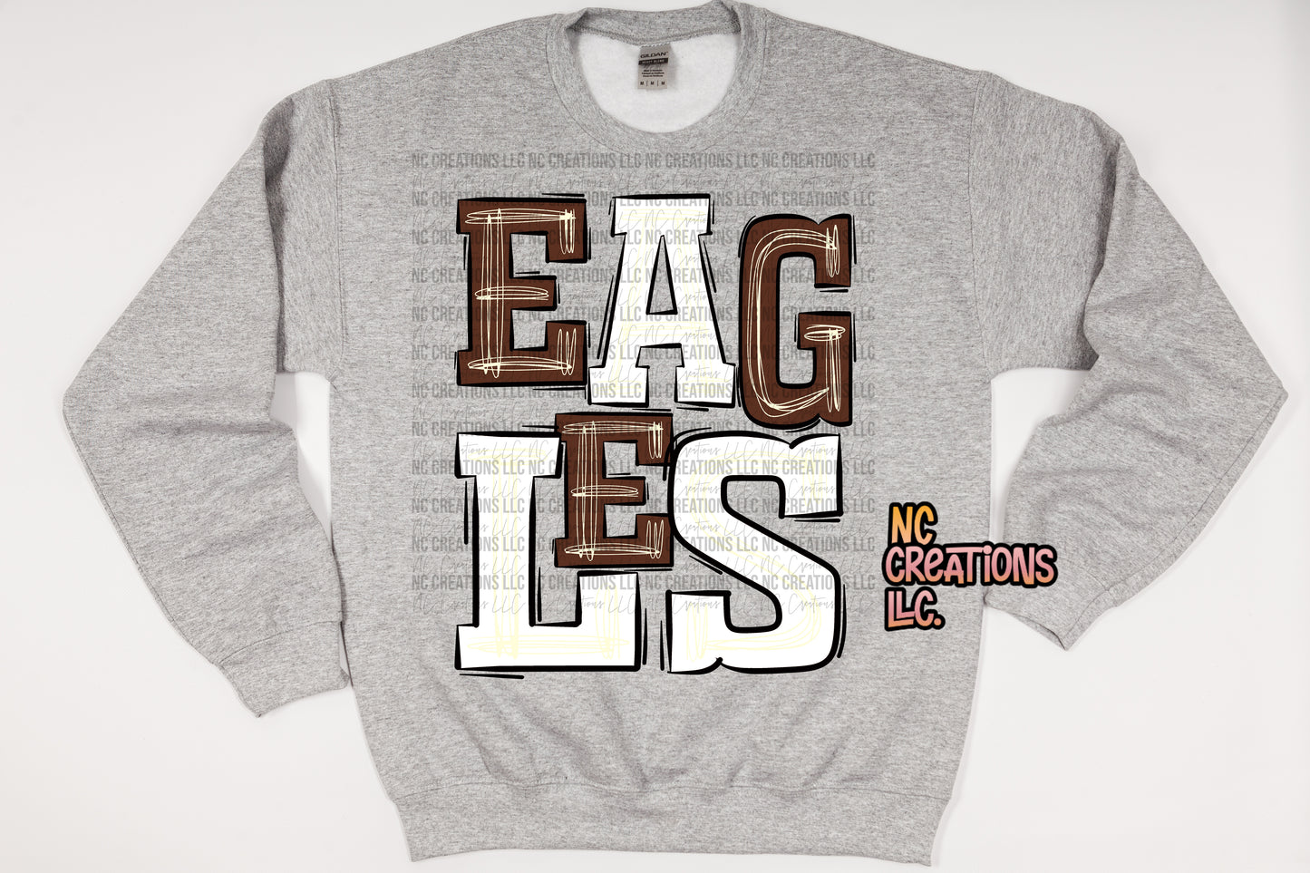 Eagles - Brown & White Sweatshirt