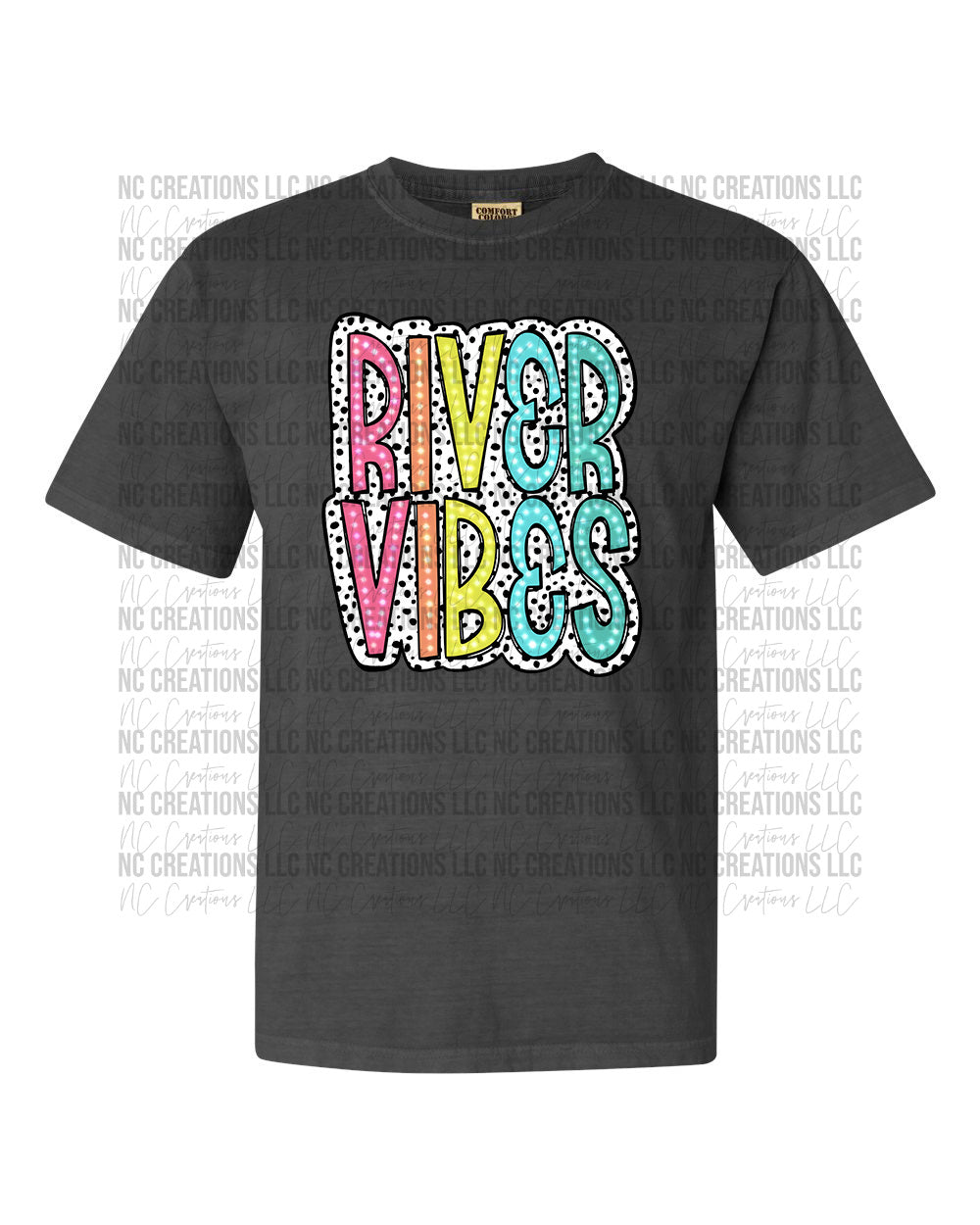River Vibes Bright Dalmatian Dots