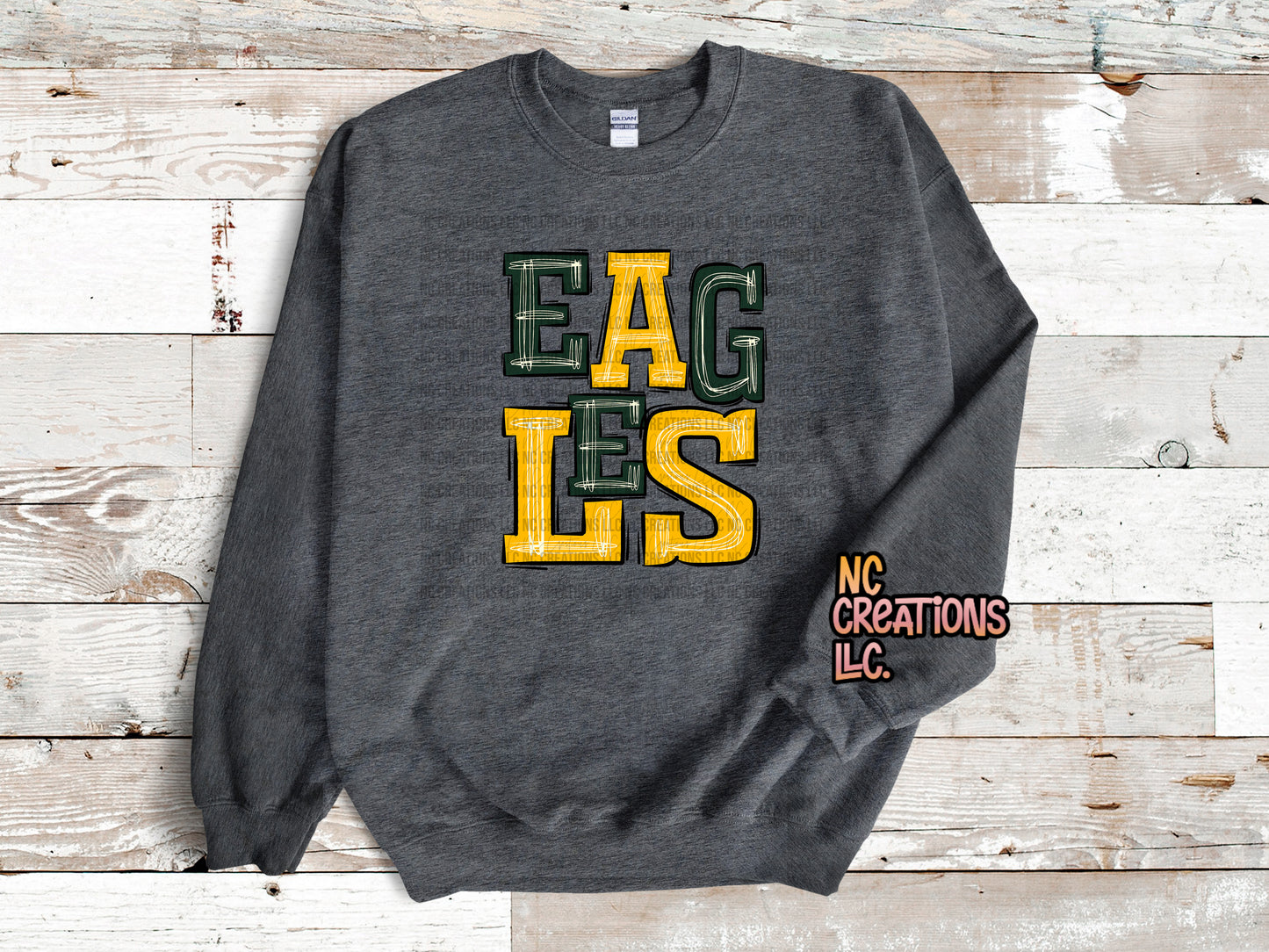 Eagles - Green & Yellow Sweatshirt