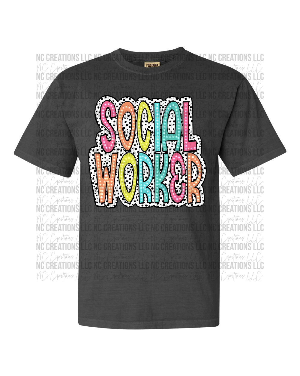 Social Worker Bright Dalmatian Dots