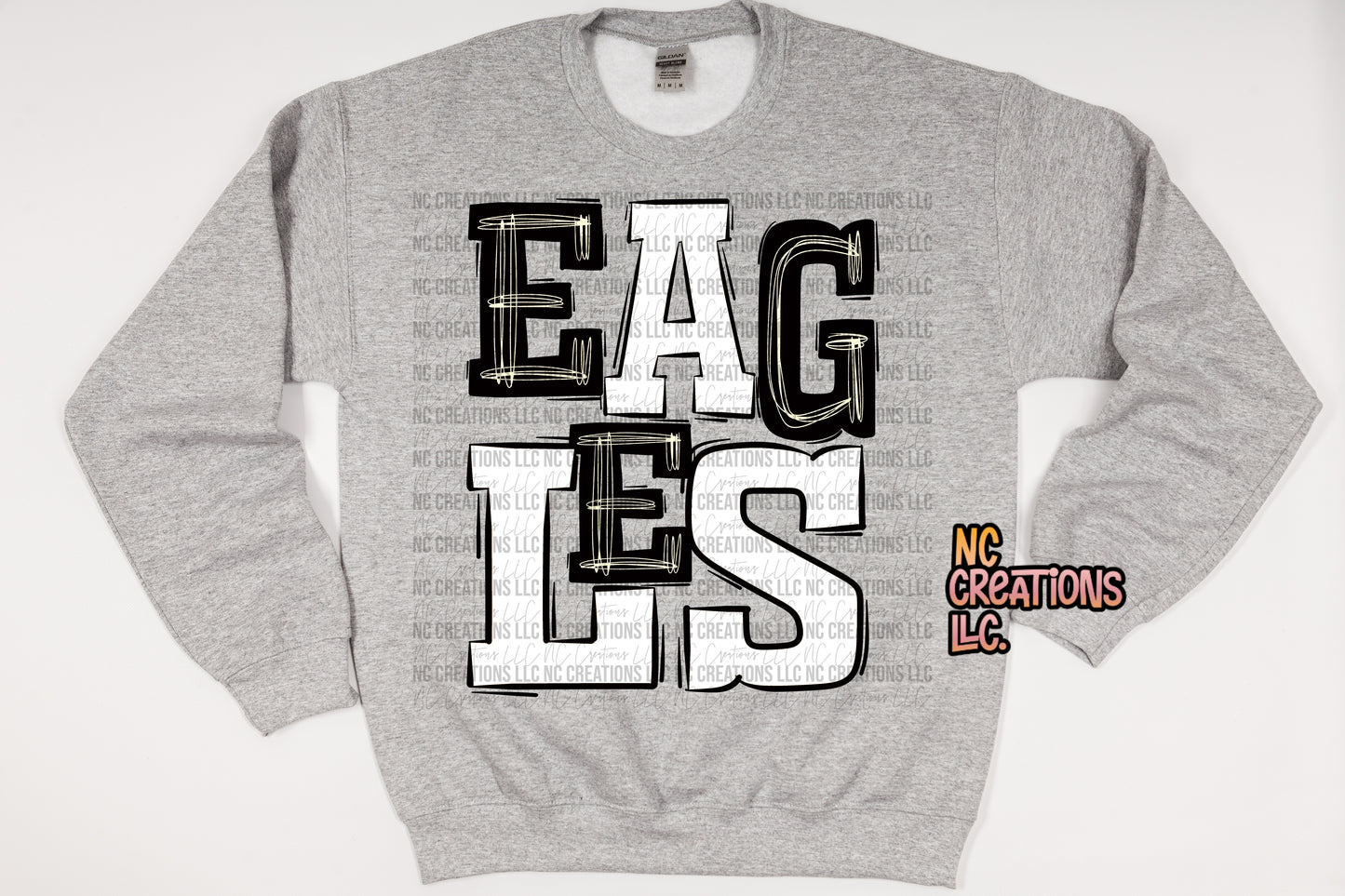Eagles - Black & White Sweatshirt