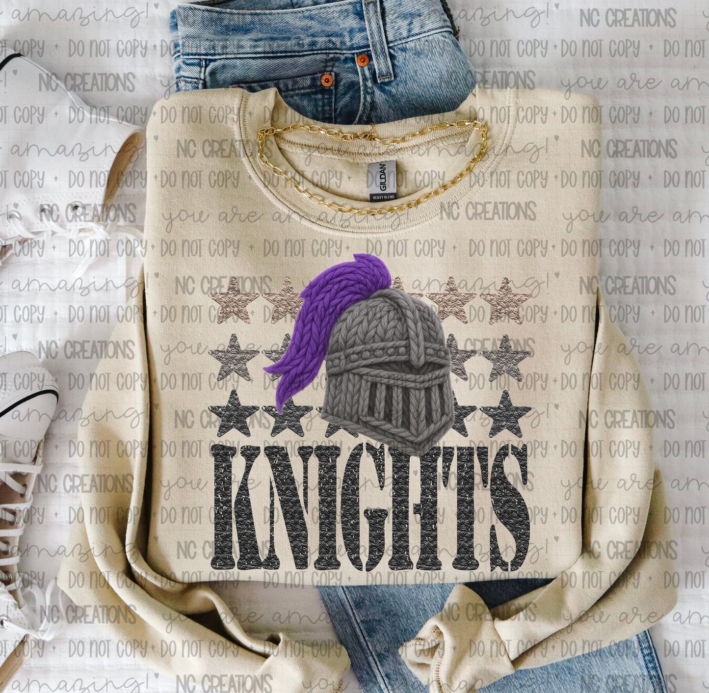 Knights Yarn Mascot