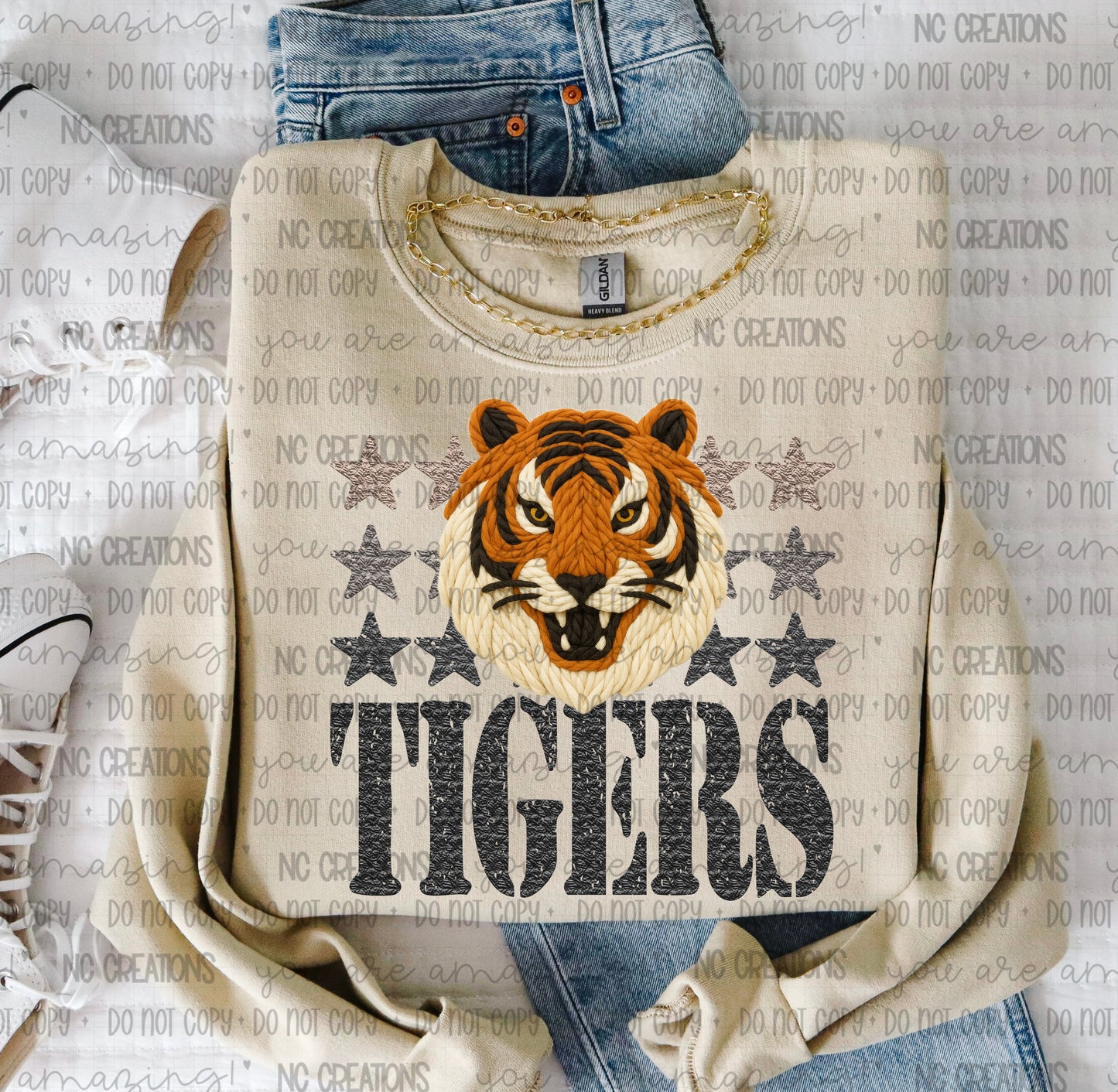Tigers Yarn Mascot