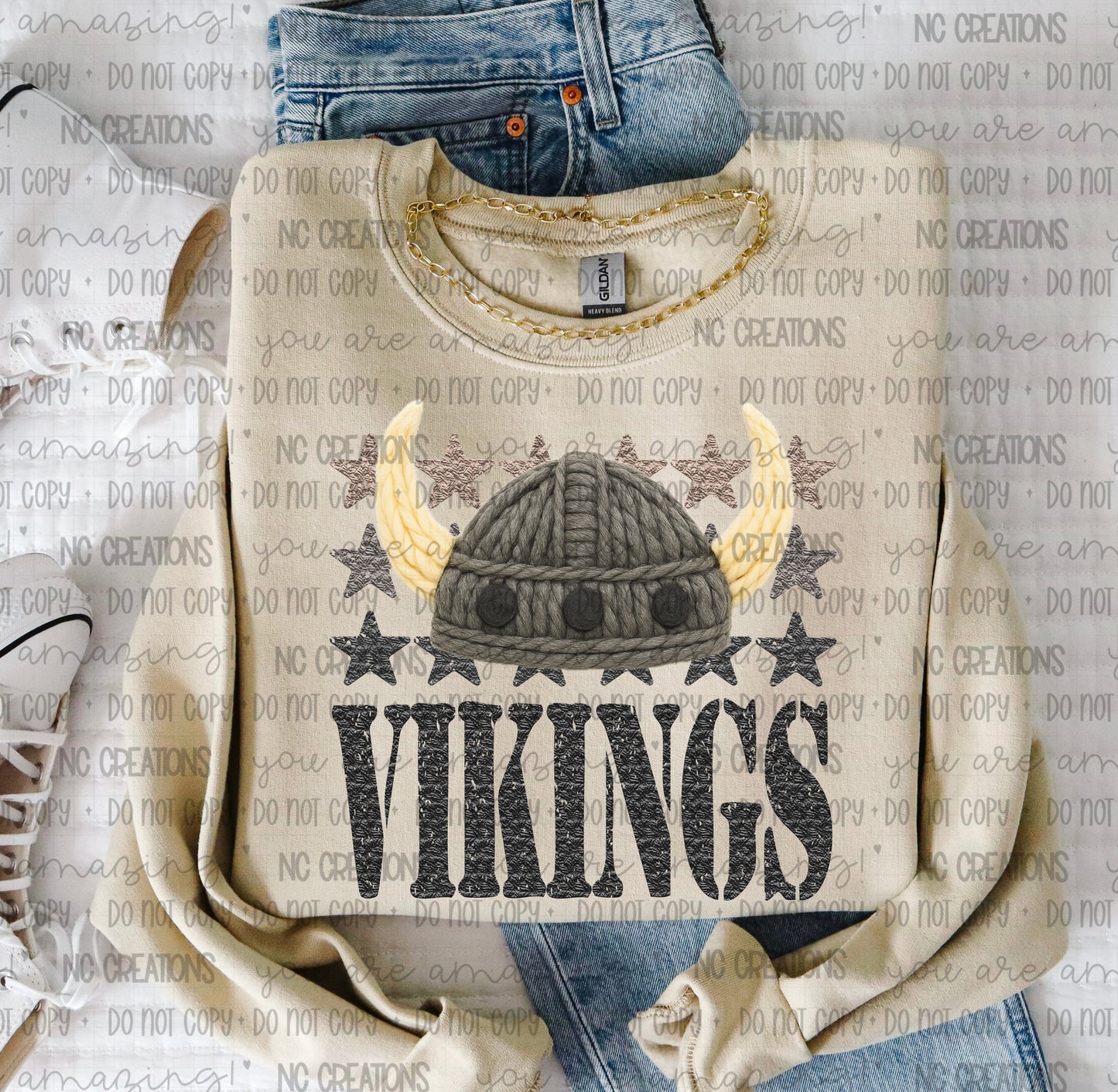 Vikings Yarn Mascot