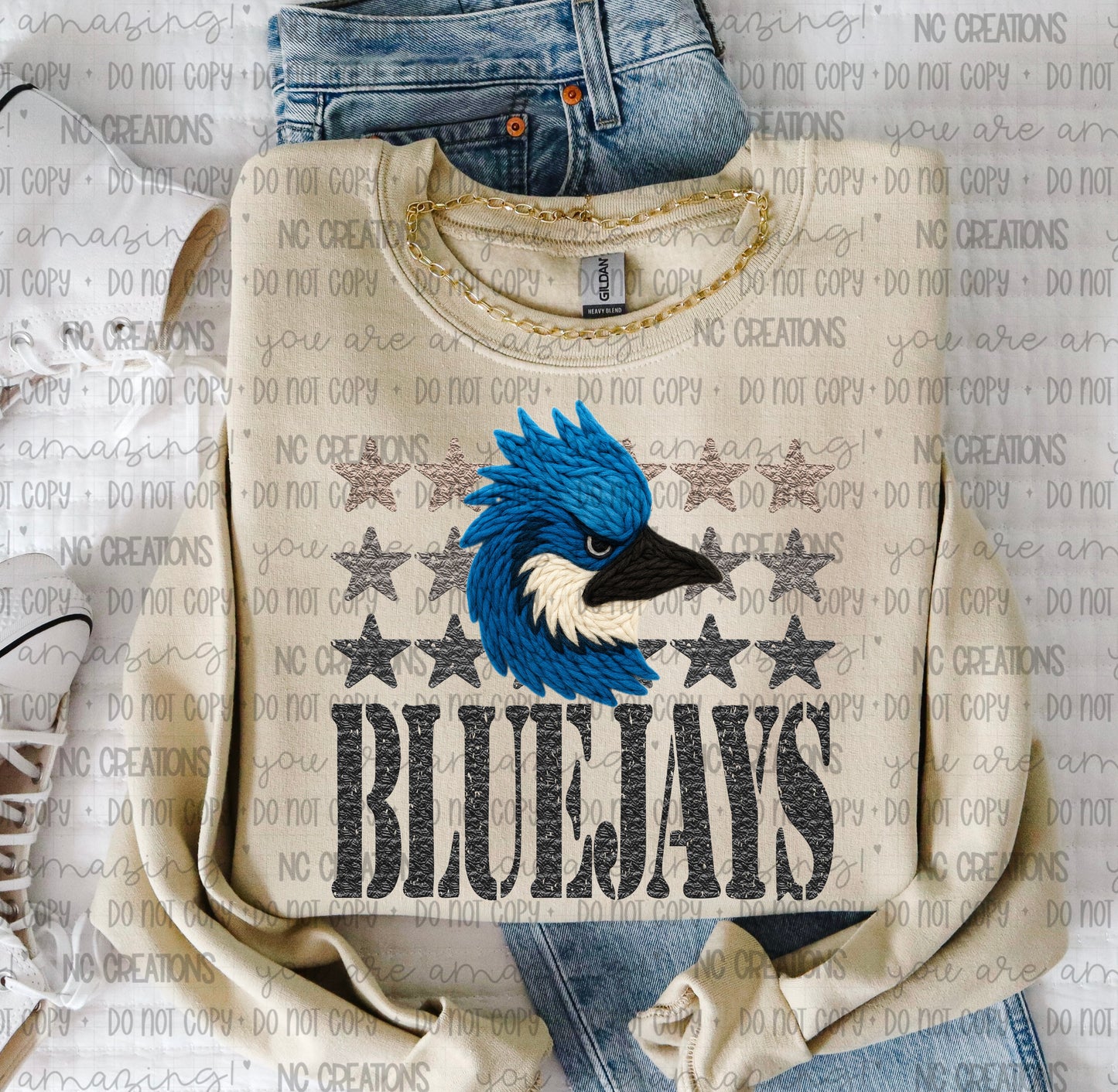 BlueJays Yarn Mascot