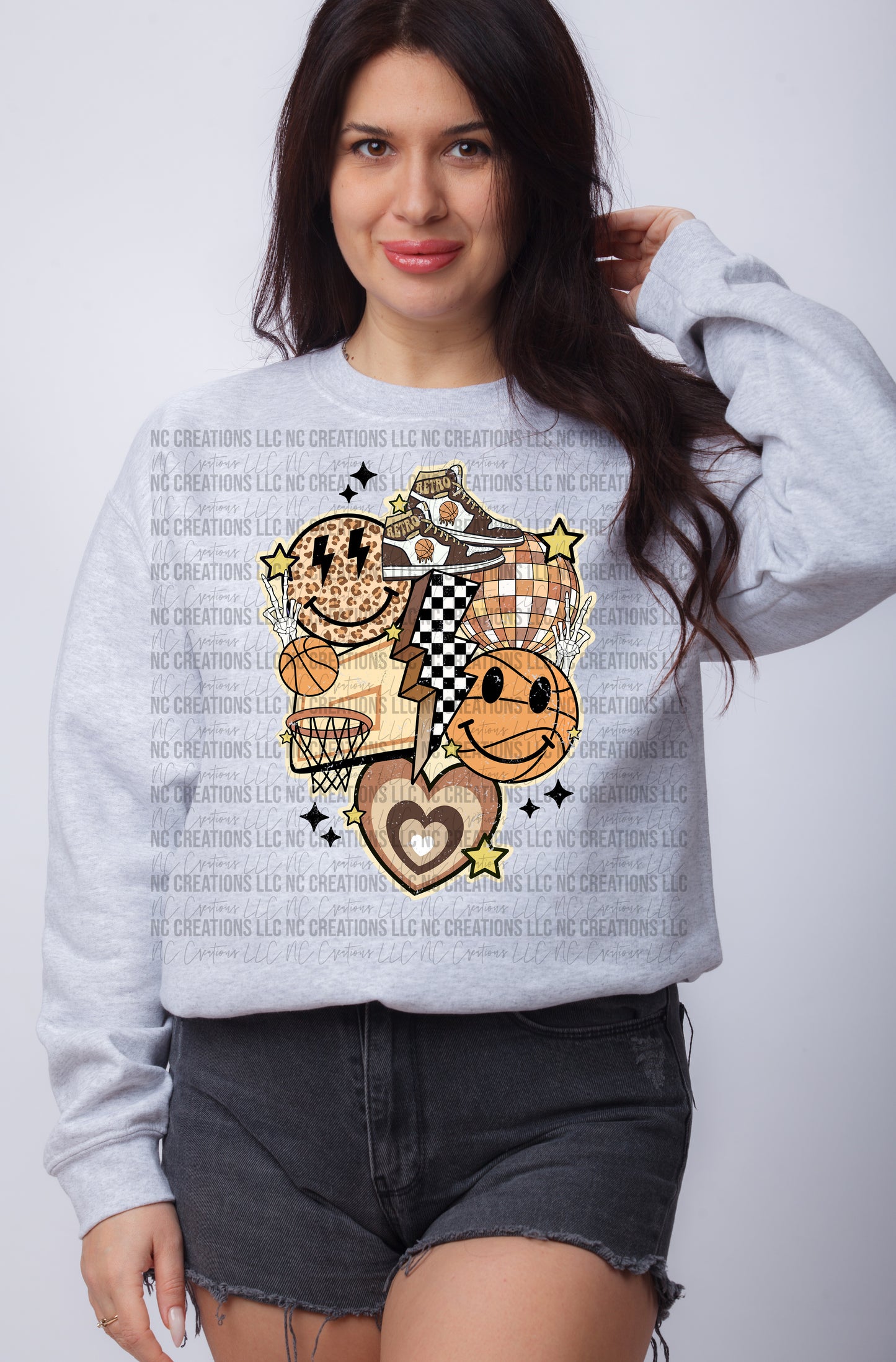 Basketball Collage Graphic Tee