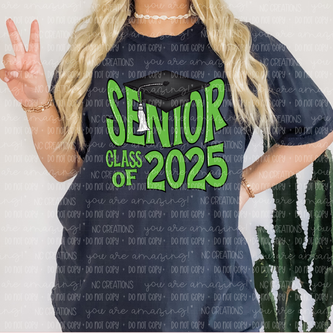 Senior 2025 Cap Apple Green