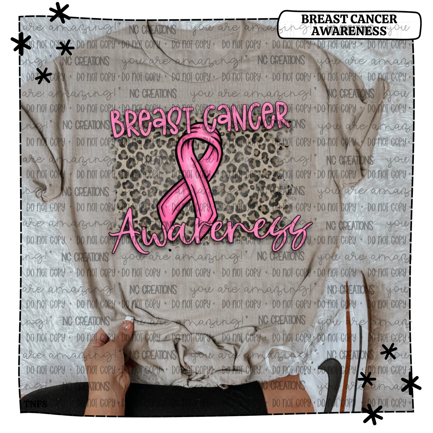 Breast Cancer Awareness Leopard
