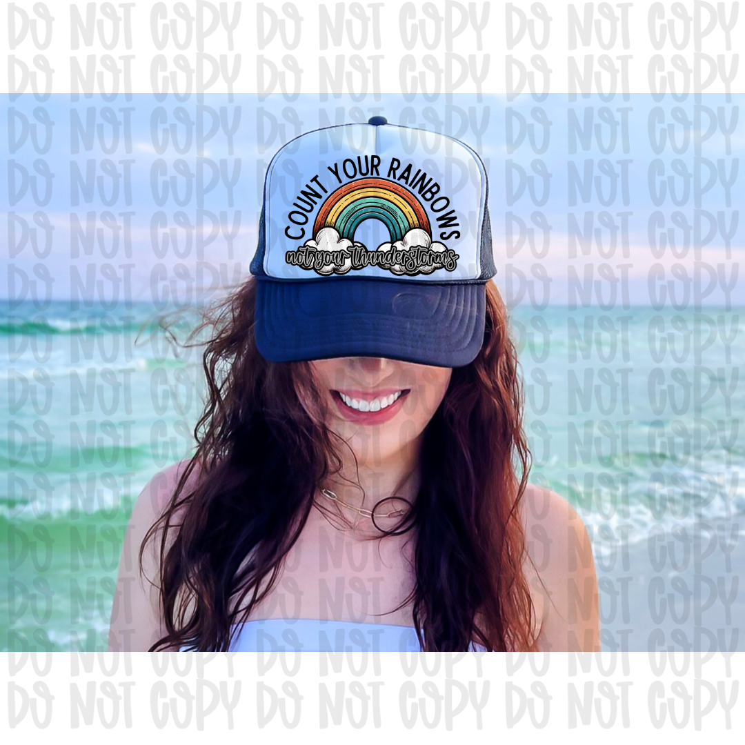 Count Your Rainbows Trucker Hat