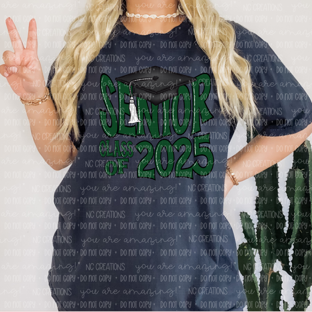 Senior 2025 Cap Dark Green