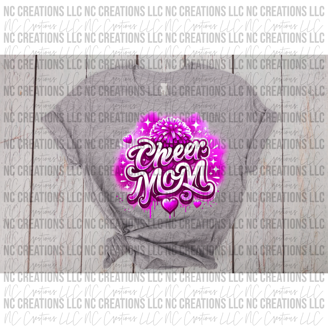 Cheer Mom Faux Airbrush