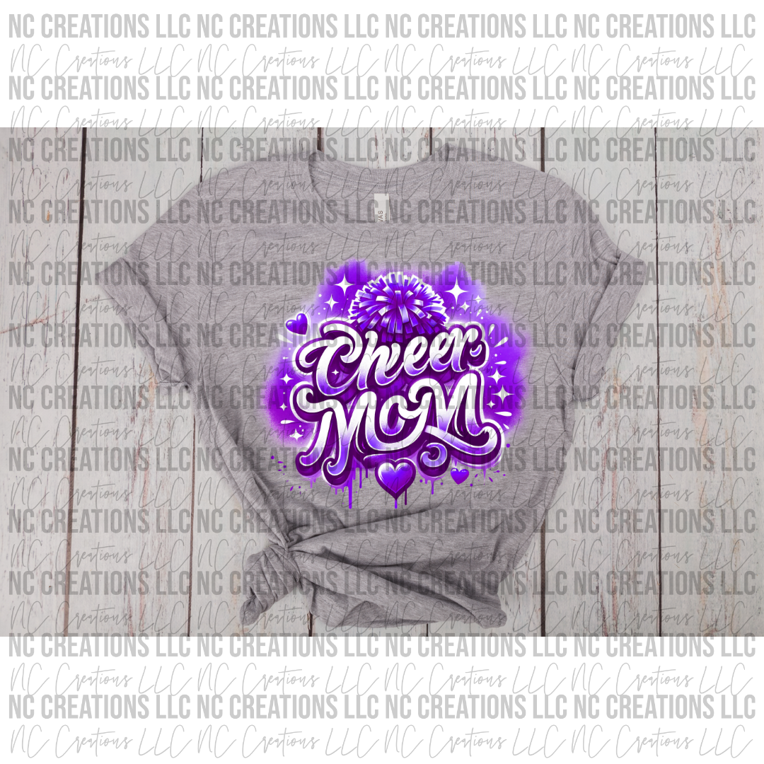 Cheer Mom Faux Airbrush