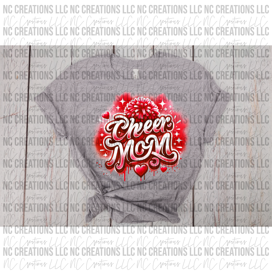 Cheer Mom Faux Airbrush