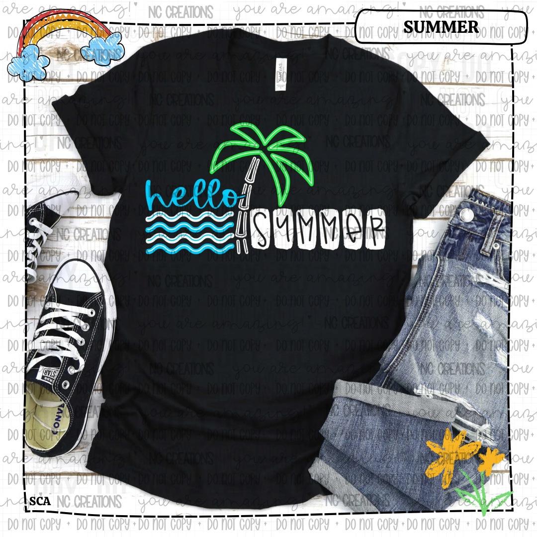 Hello Summer Palm Tree