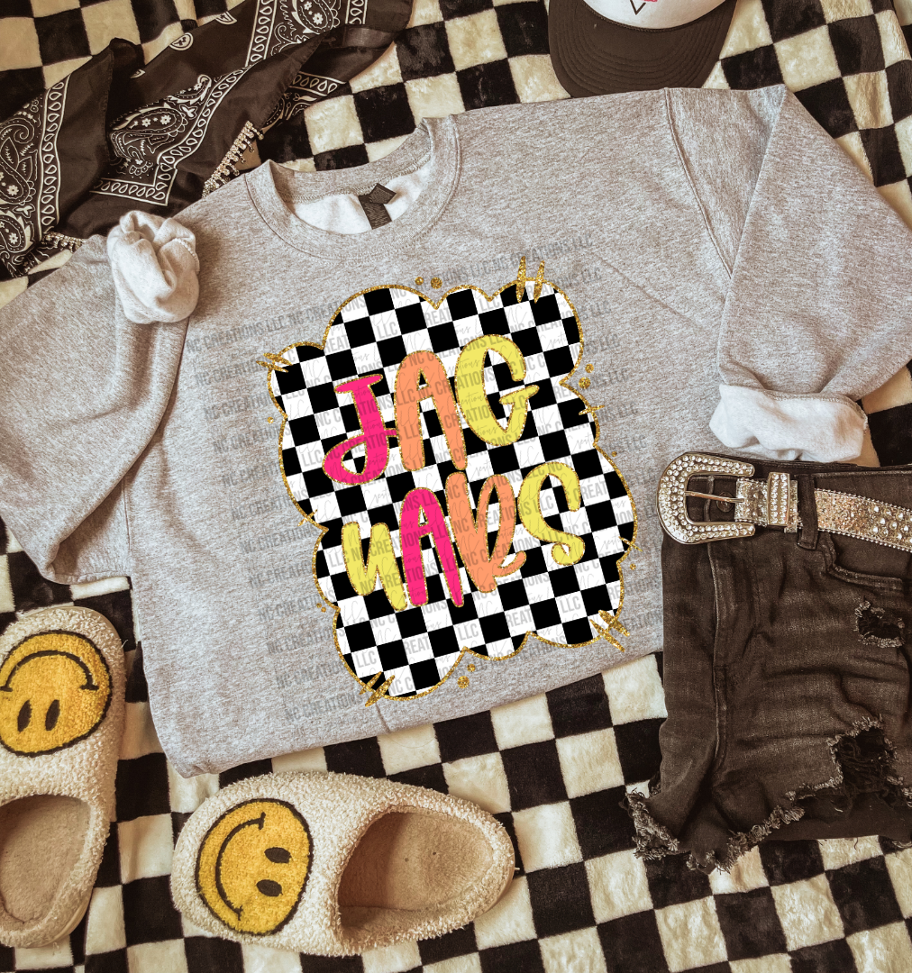 Jaguars Checkered Mascot