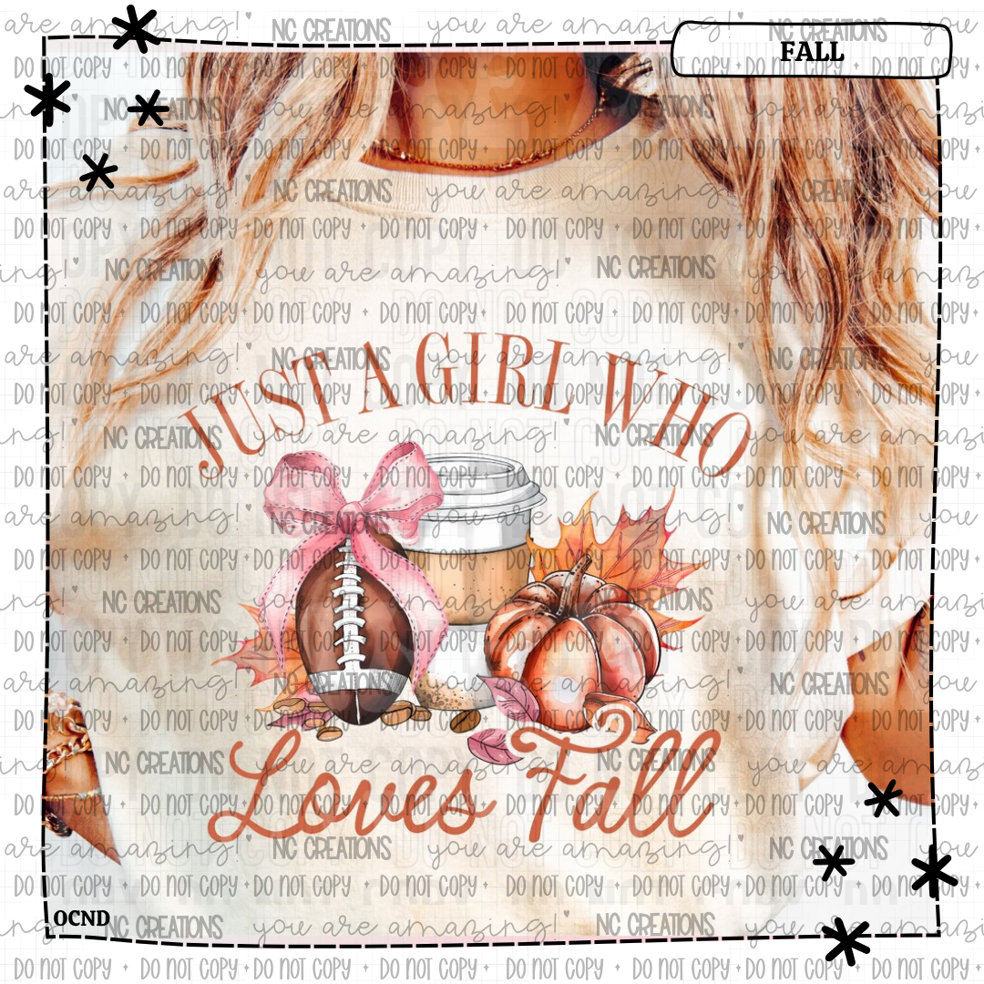 Just a Girl Who Loves Fall Football