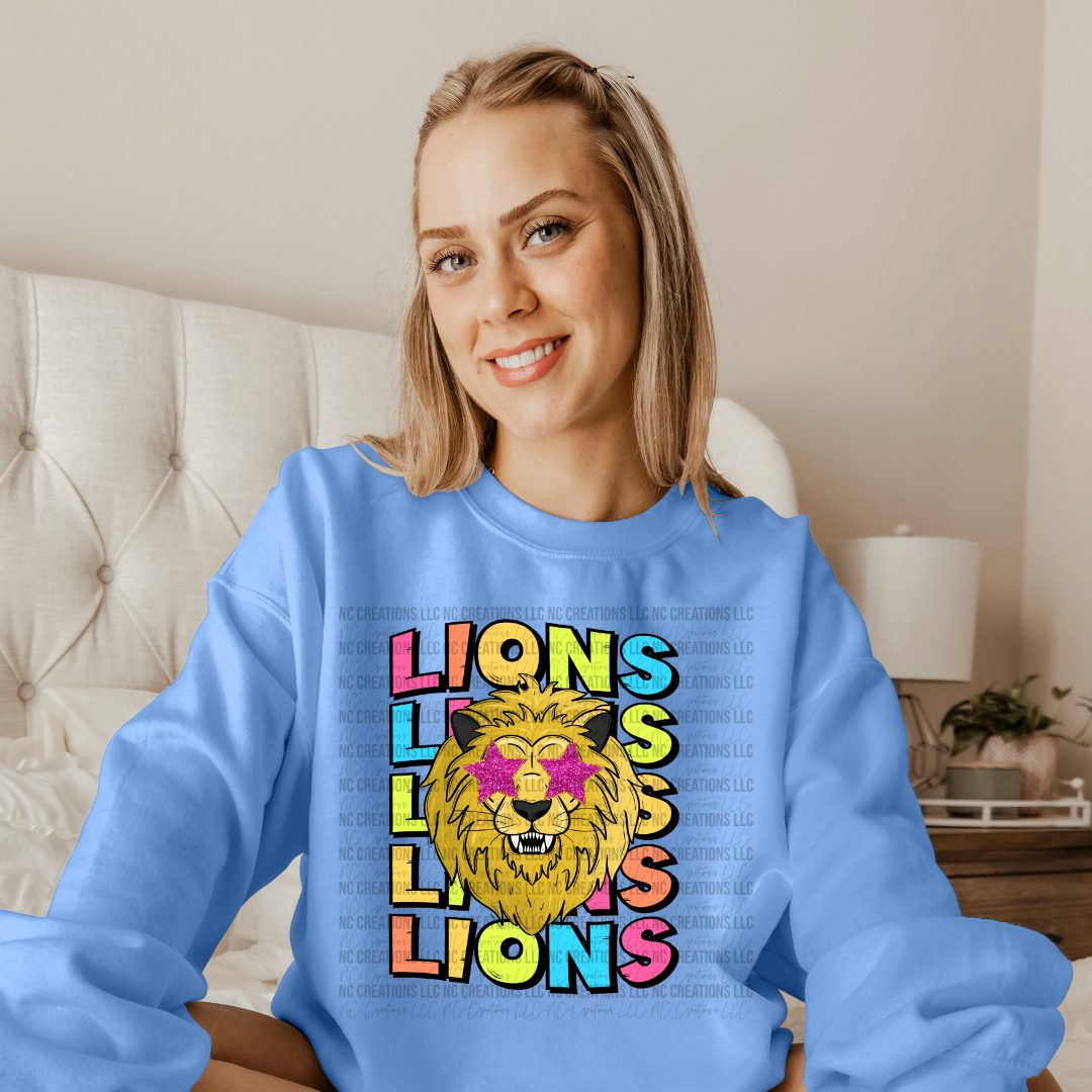 Lions Preppy Mascot