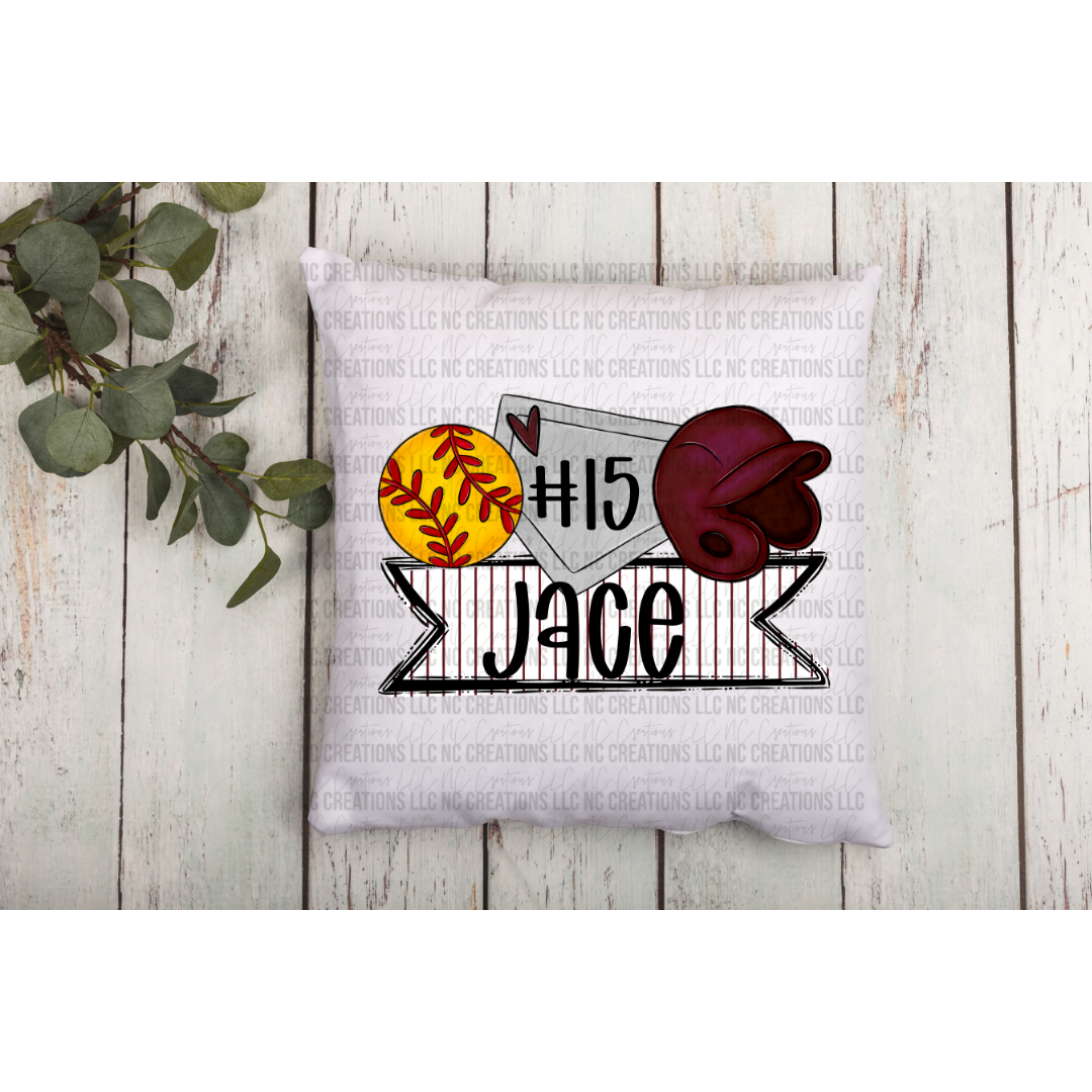 Almohada de tríos de softbol