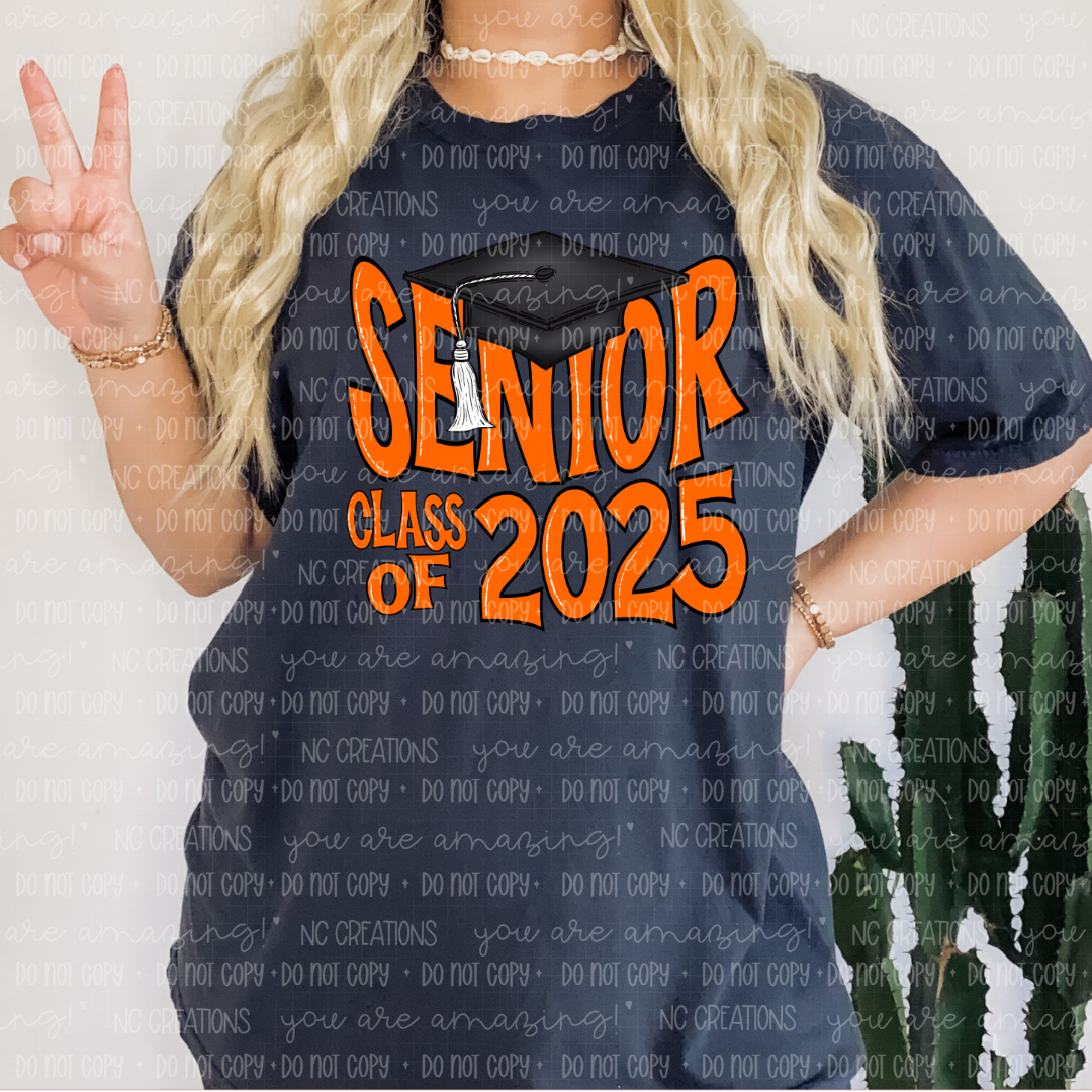 Senior 2025 Cap Orange