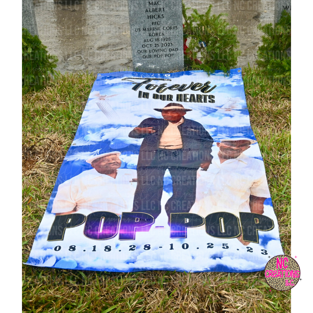 Custom Grave Blanket
