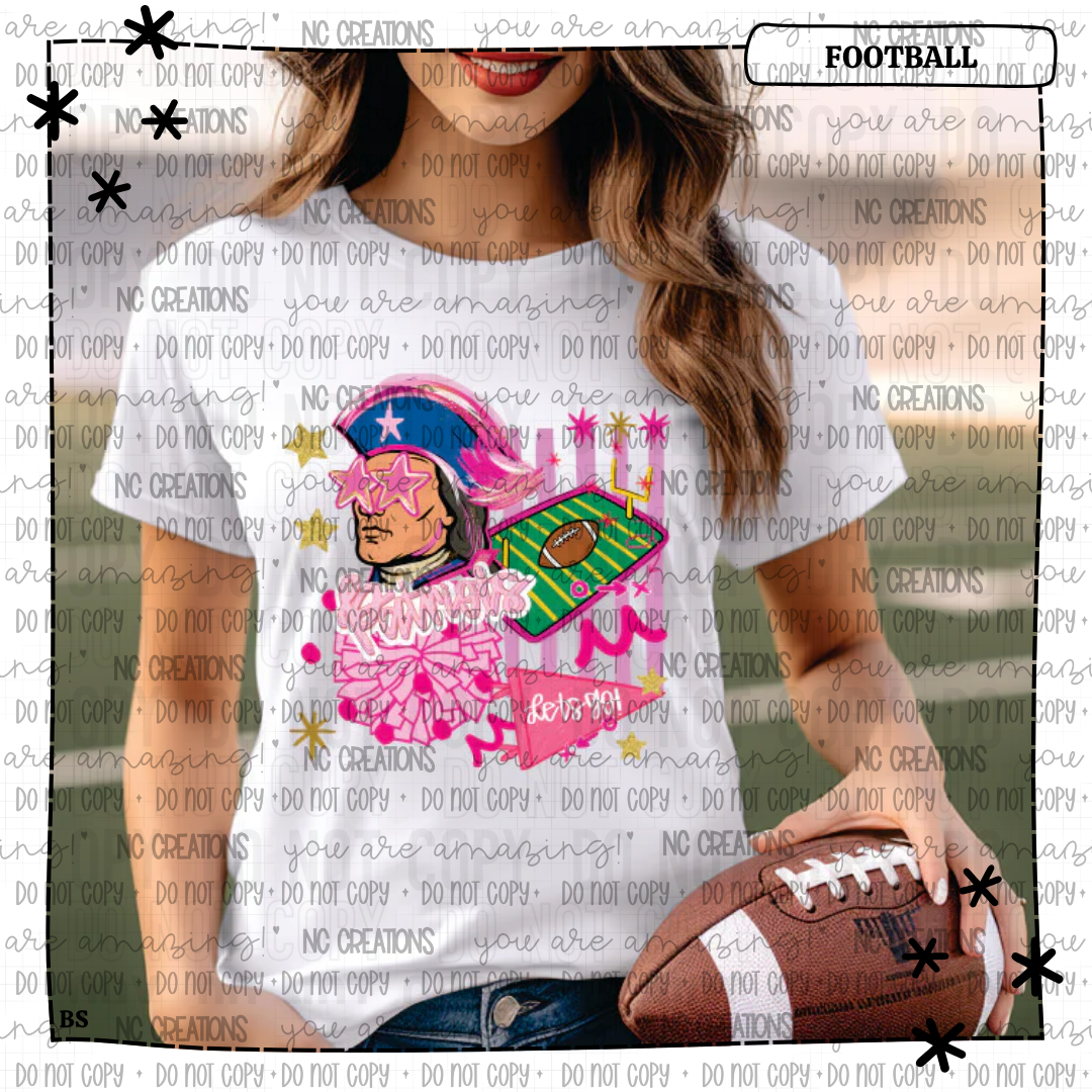 Patriots Pink Preppy Mascot