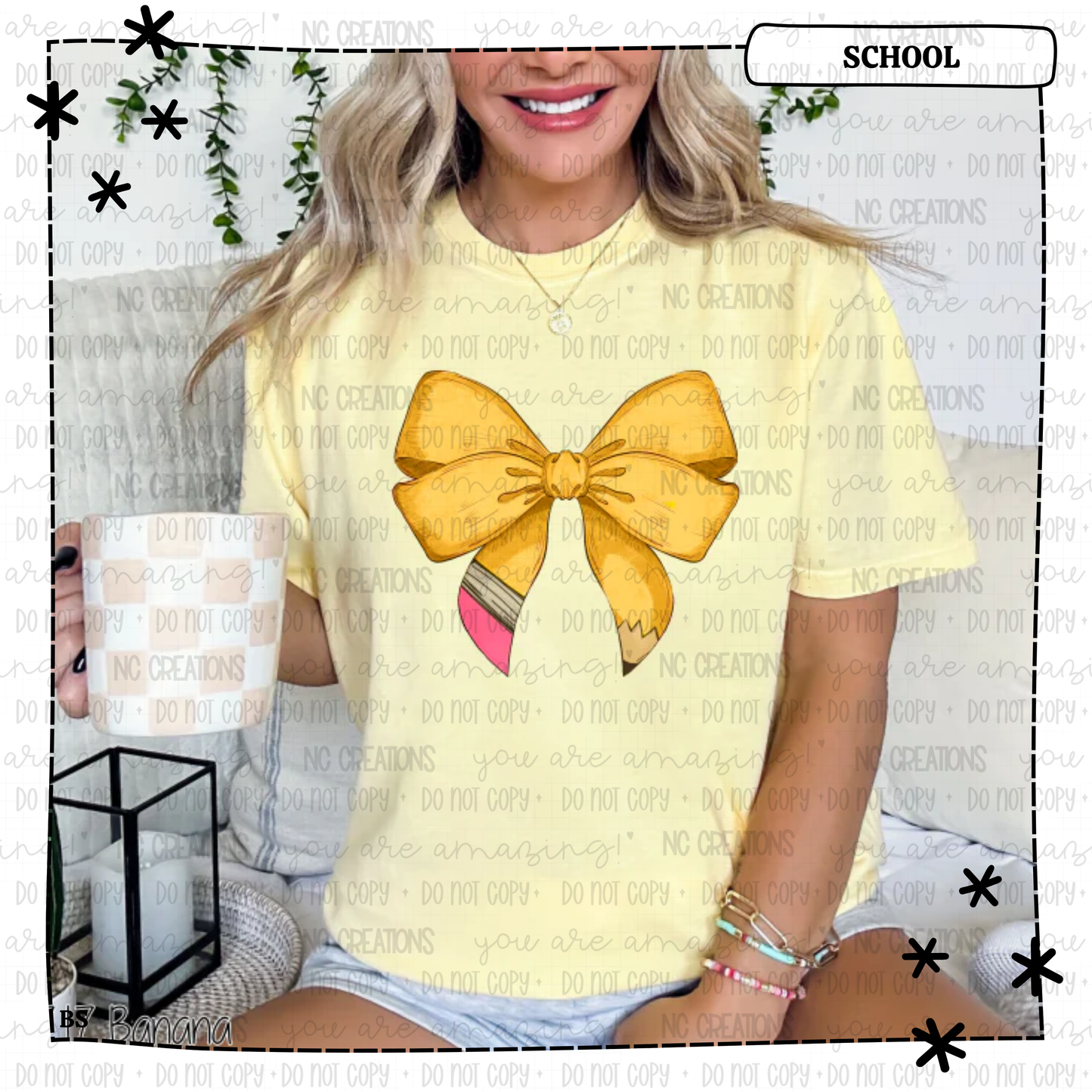 Pencil Coquette Bow