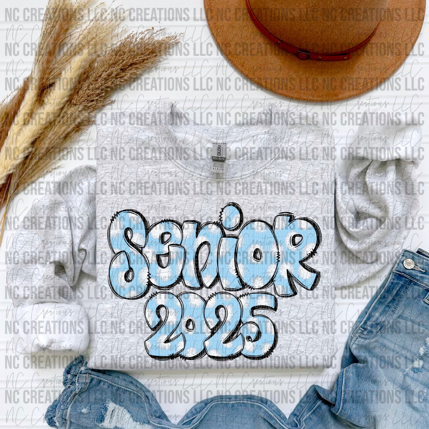 Senior 2025 Light Blue