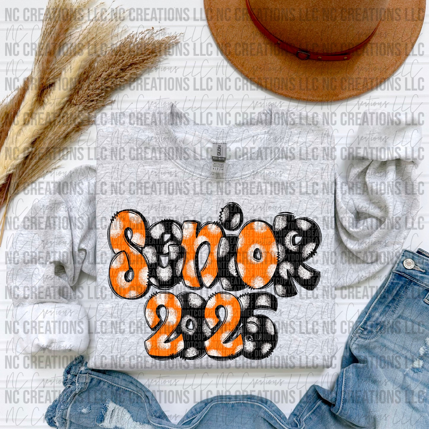 Senior 2025 Orange and Black