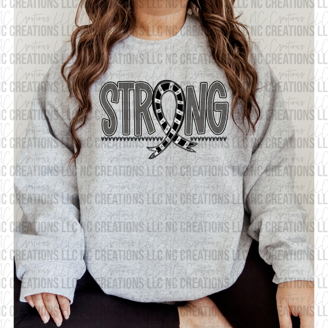 Strong Awareness Ribbon Black