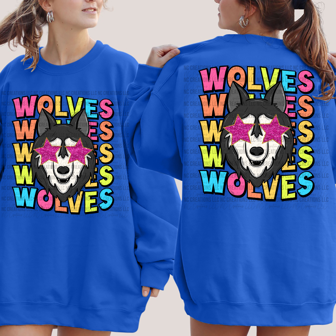 T-shirt graphique de mascotte de lettres peintes