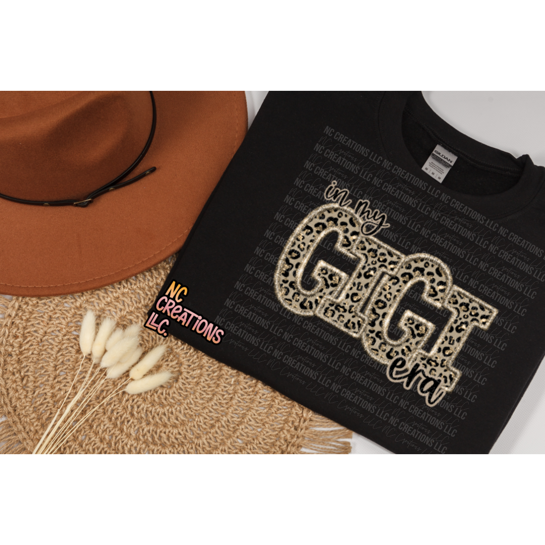 En My GiGi Era Leopardo FAUX bordado