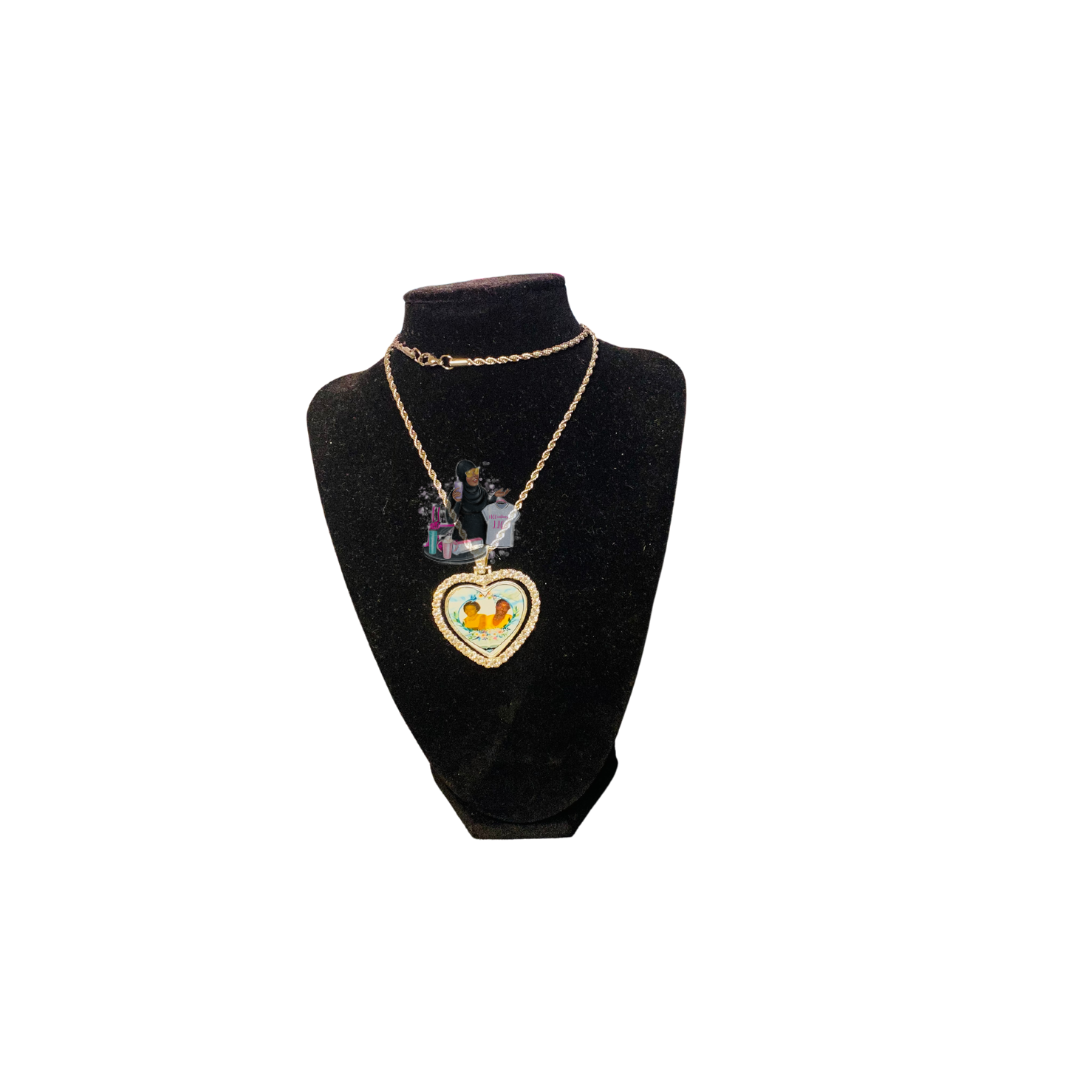 Rotating Heart Pendant