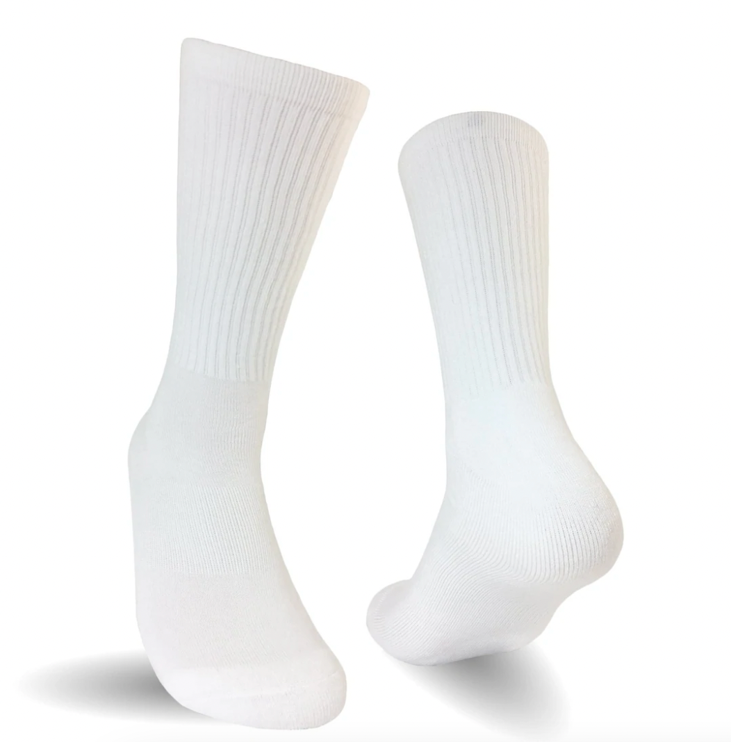 Chaussettes de style athlétique personnalisées (fond en coton)
