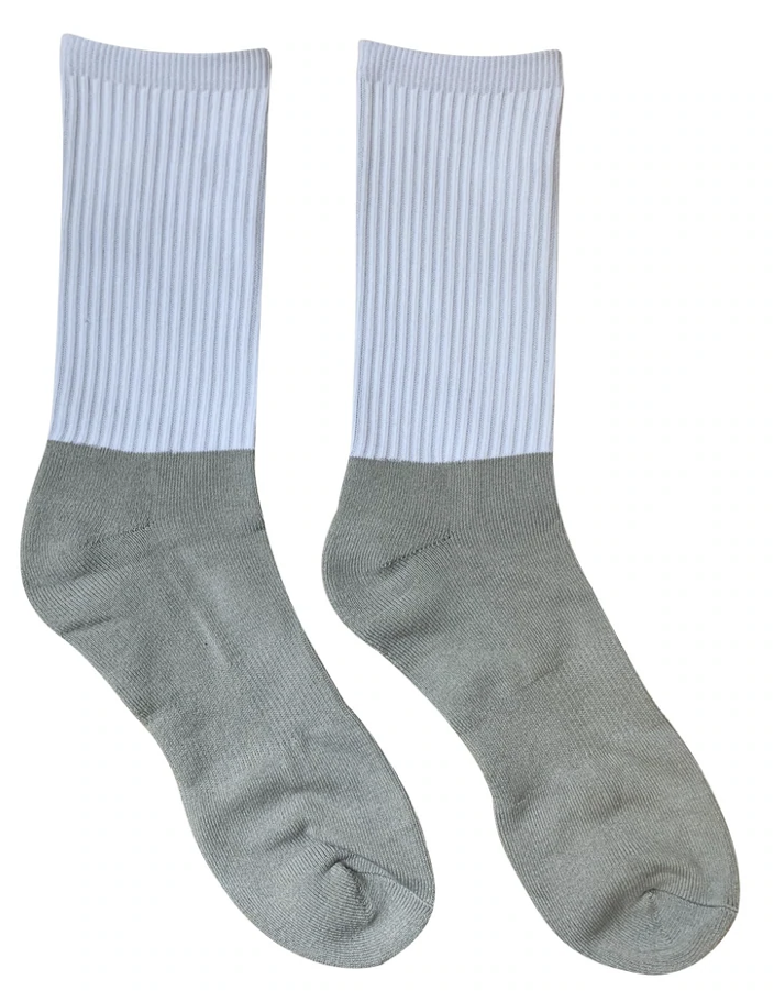 Chaussettes de style athlétique personnalisées (fond en coton)