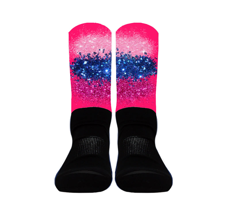 Chaussettes de style athlétique personnalisées (fond en coton)