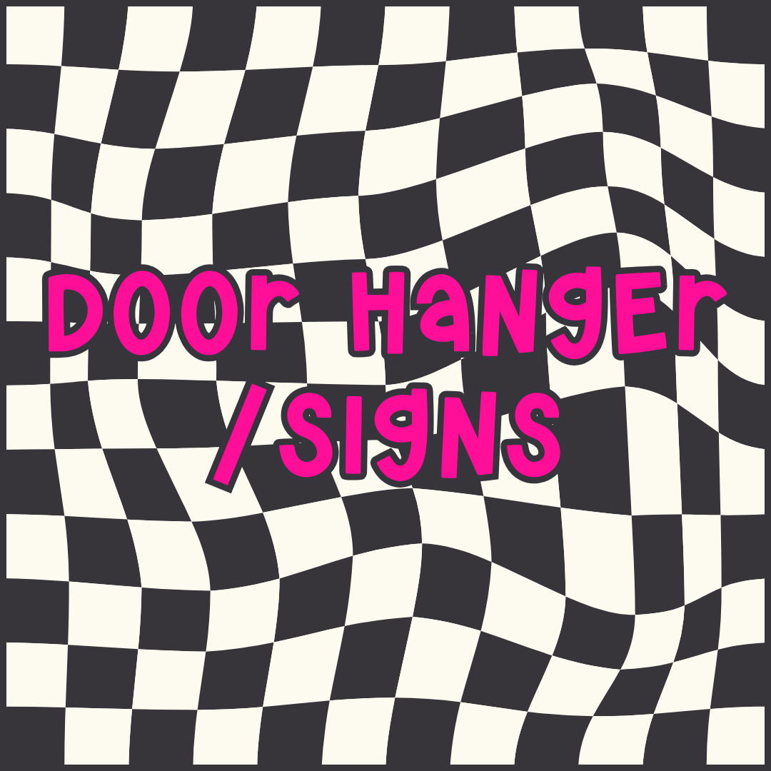 Door Hanger / Sign