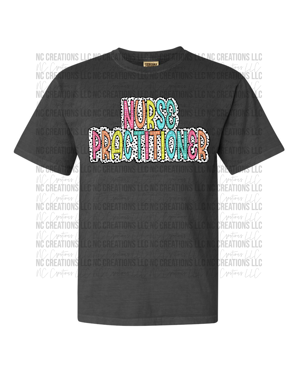 Nurse Practitioner Bright Dalmatian Dots