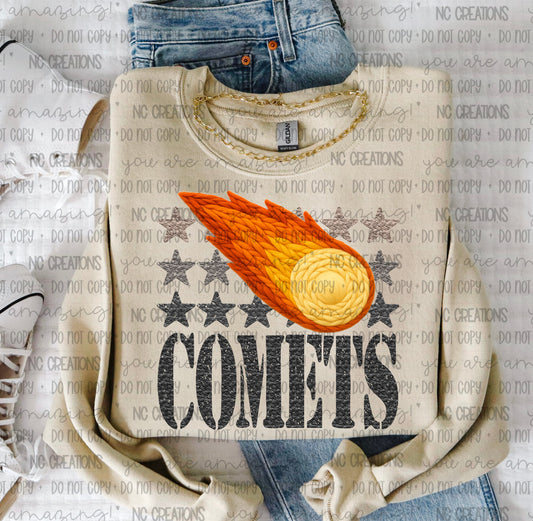 Comets Yarn Mascot
