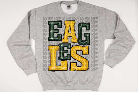 Eagles - Sudadera verde y amarilla | Venta al por mayor