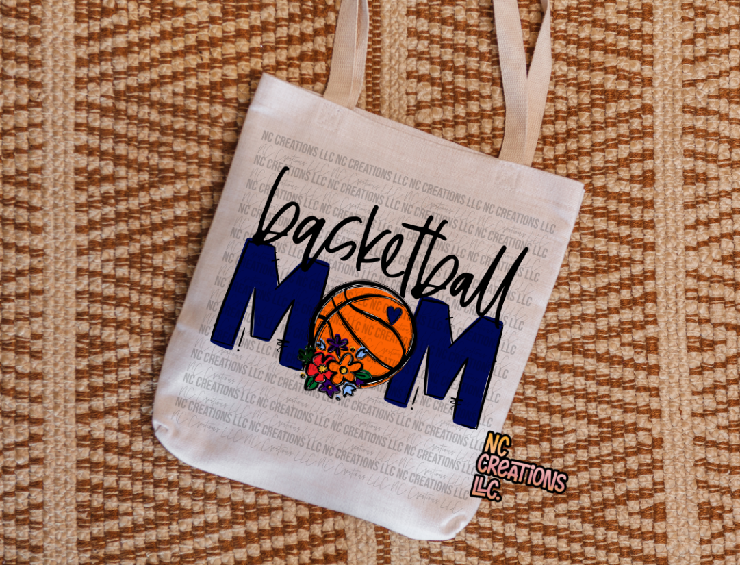 Mamá de baloncesto Bolsa de tela