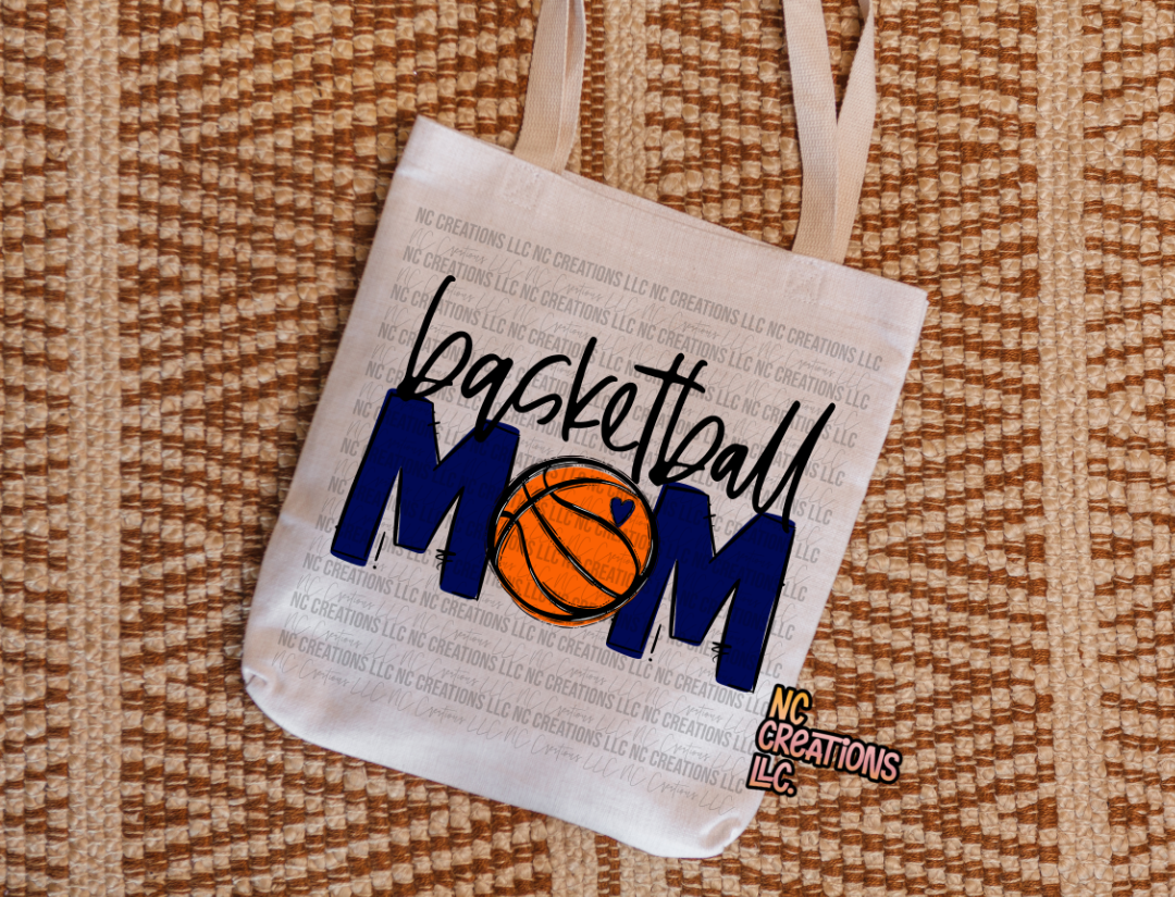 Mamá de baloncesto Bolsa de tela