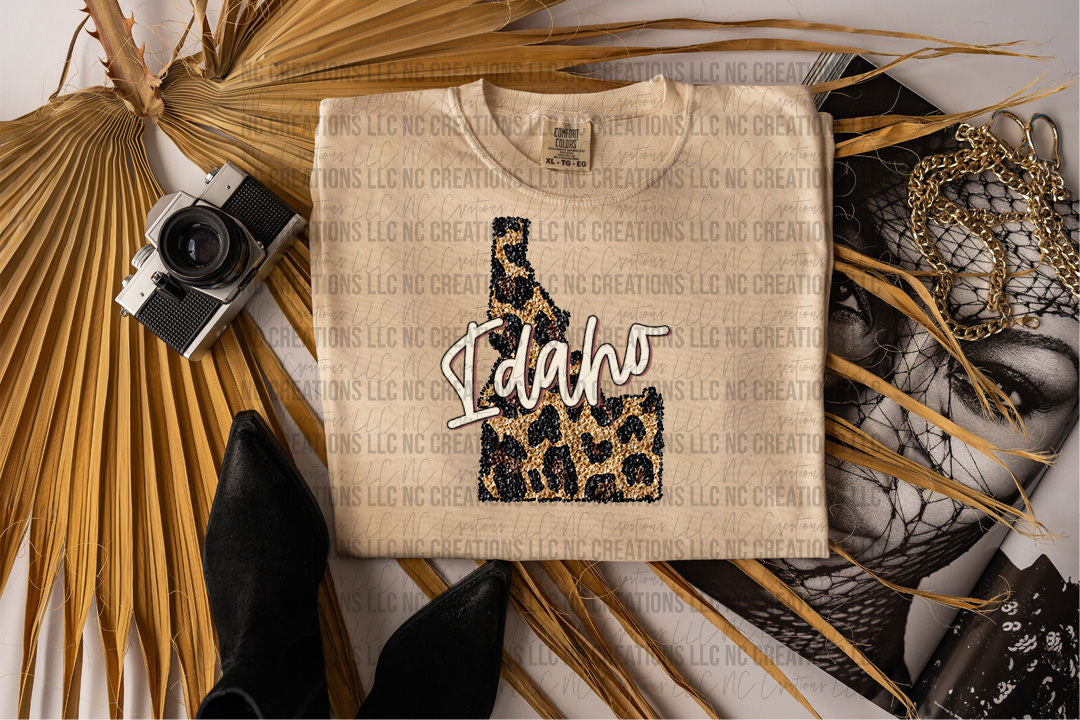 Idaho Leopard State Graphic Tee