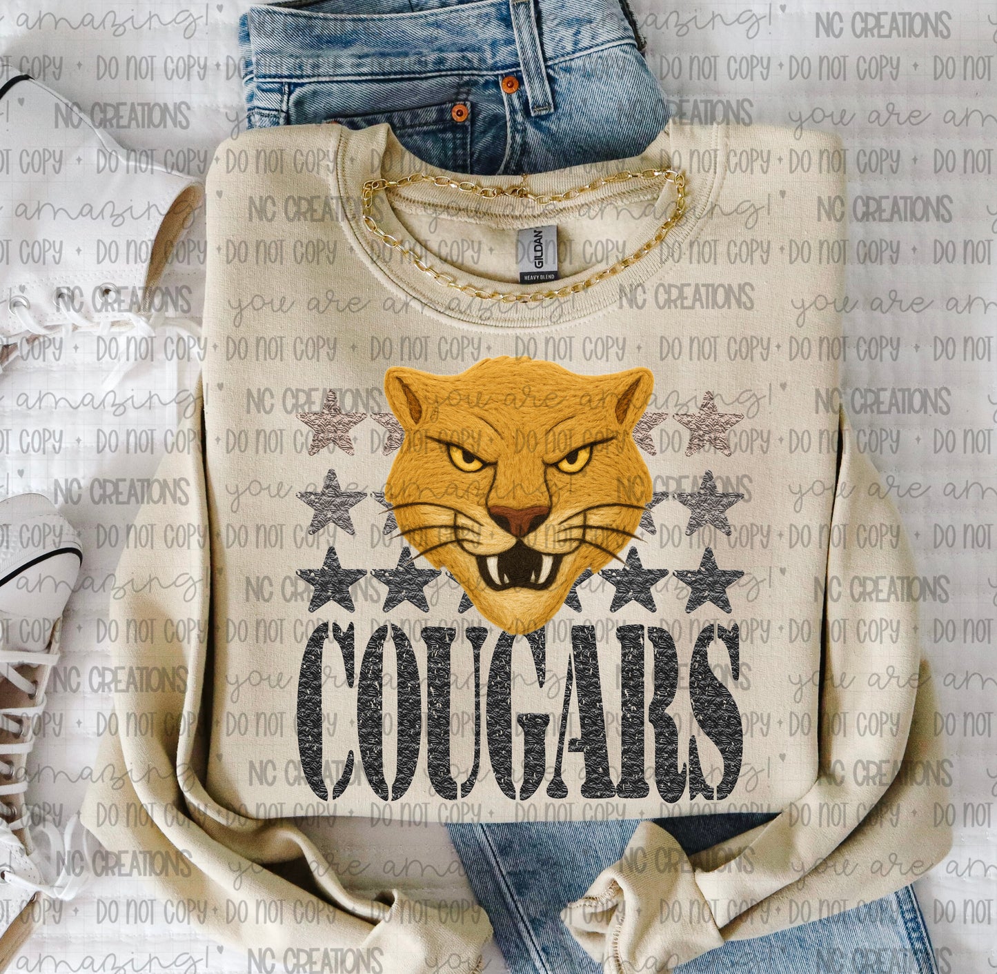 Cougars Yarn Mascot