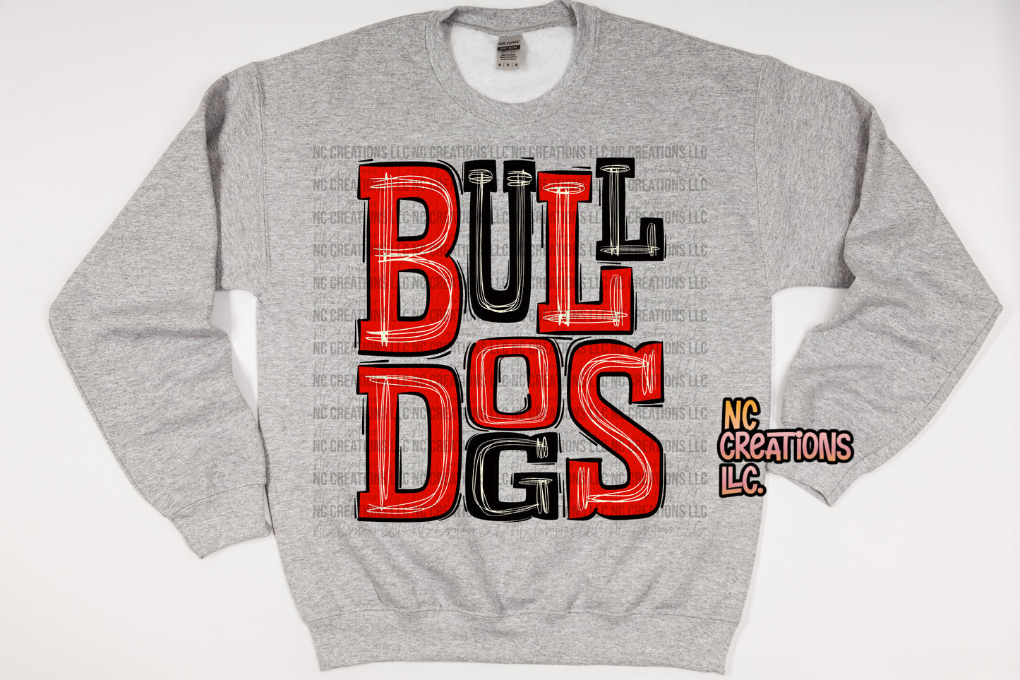 Bulldogs - Red & Black Sweatshirt