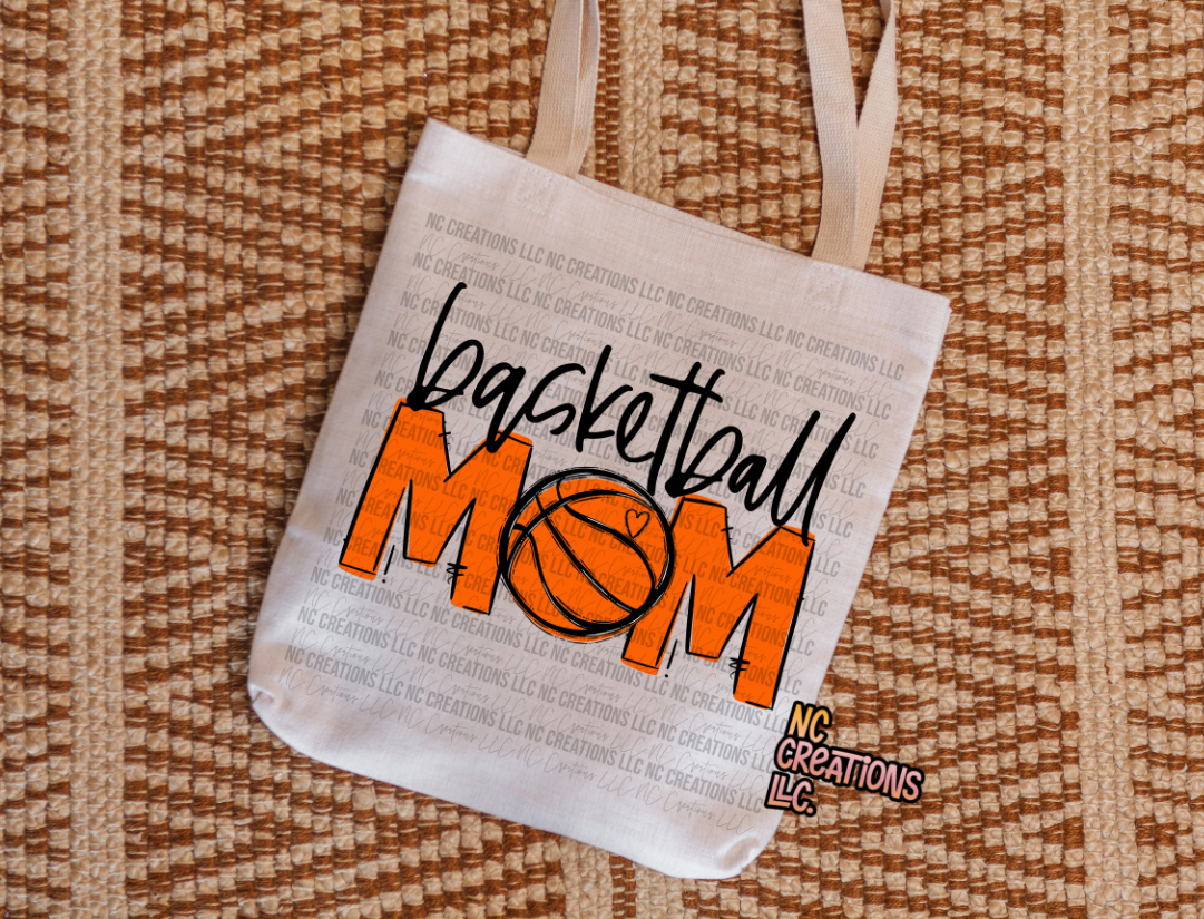 Mamá de baloncesto Bolsa de tela