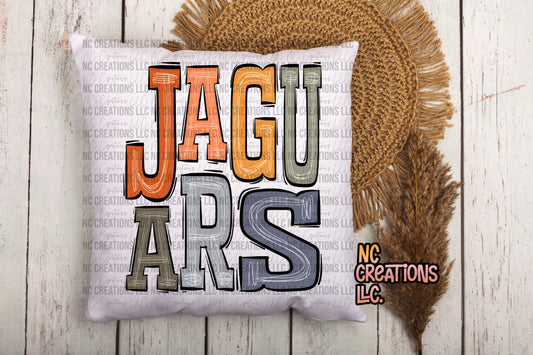 Jaguars Boho Pillow