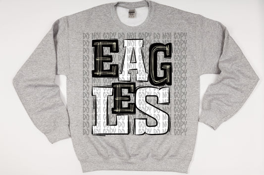 Eagles - Sudadera blanca y negra | Venta al por mayor