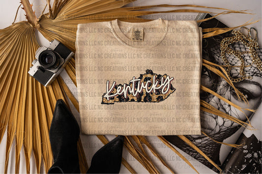 Kentucky Leopard State Graphic Tee Wholesale