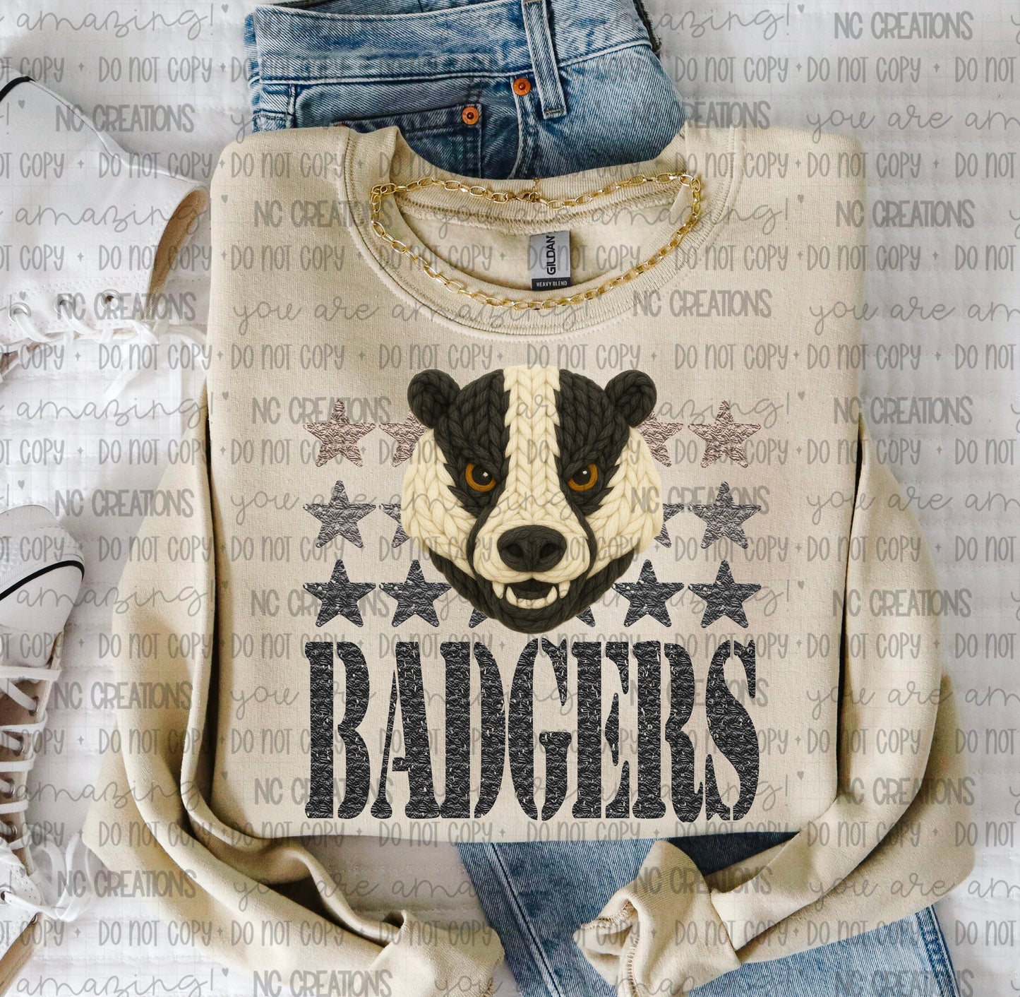 Badgers Yarn Mascot